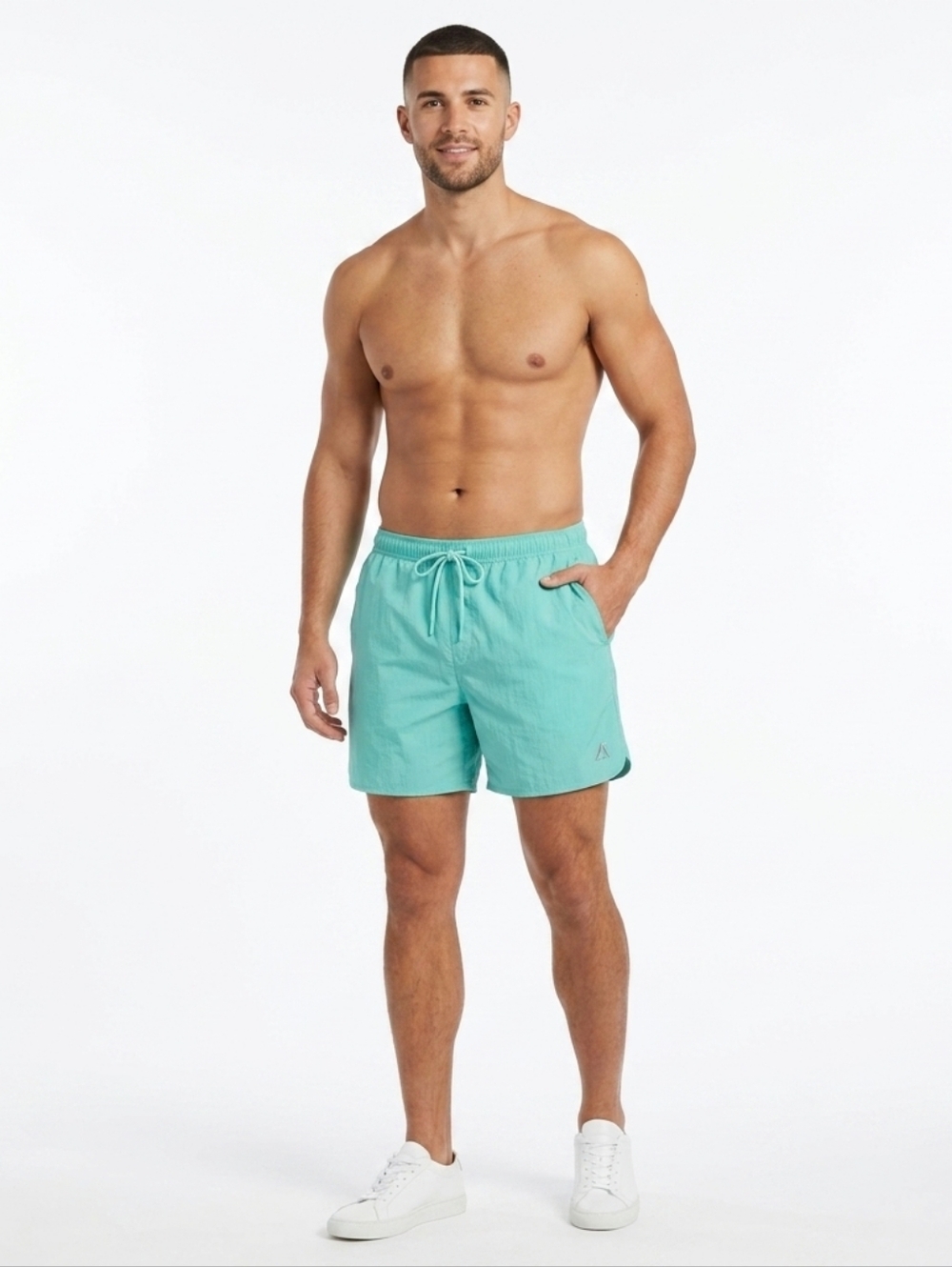 NWT ✨️ MEN'S Nylon Running Sport Performance Drawstring Mint Shorts XL